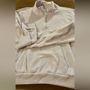 PINK Victoria's Secret Soft Pink Half-Zip Hoodie
